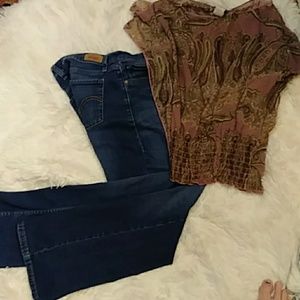 Levis 524 too super low (free top (s))